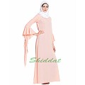 Fairy sleeves abaya- Pink